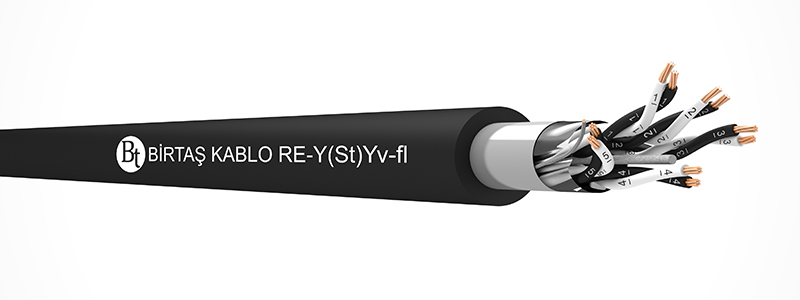 RE-Y(St)Yv-fl    70 °C  /  300 V Cu/PVC/OSCR/PVC/MP